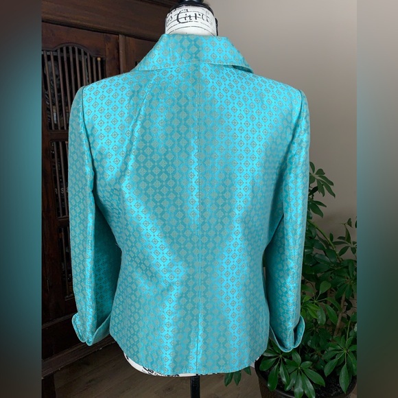 Vintage Ellen Tracy Jacquard Jacket - Picture 5 of 10